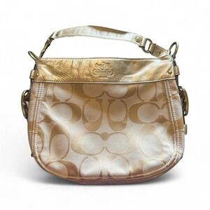 Gold coach purse